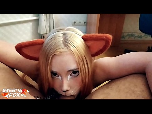 ❤️ Kitsune glutas dikon kaj kumas en ŝia buŝo ❤❌ Rusia porno ĉe ni ☑